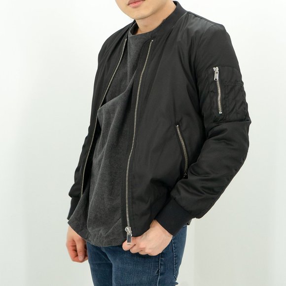Babaton - Black Bomber Jacket - Picture 3 of 3